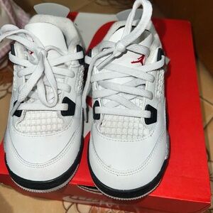 Kids White and Black Sneakers